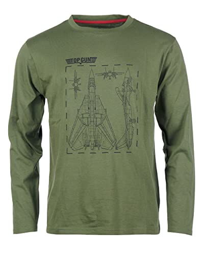 Top Gun Herren Sweatshirt Pp201020 Olive,M von Top Gun