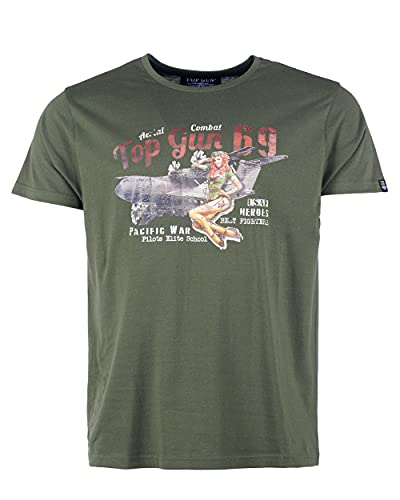 Top Gun Herren T-Shirt Tg20213026 Oliv,XL von Top Gun