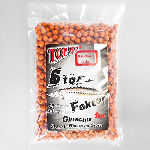 Top Secret Stör Faktor Boilies 10mm Räucherlachs 1Kg von TOP SECRET