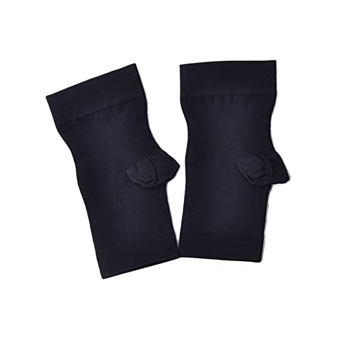 TopHomer 1 Paar Sprunggelenkbandage, S/M/L/XL/XXL Knöchelbandage Fußbandage für Herren und Damen, Schwarz/Hautfarbe Plantar Fasciitis Socken Kompressionssocken für Sport Fussball Fitness von TopHomer