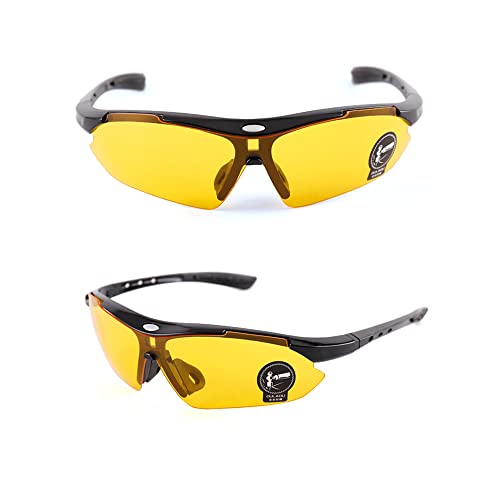 TopHomer Schutzbrille, UV400 Schutz Anti-Glare Sicherheitsbrille Sportbrille, Polarisierte Linsen Filtern Blendende Scheinwerfer von TopHomer