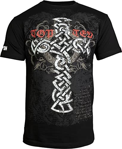 T-Shirt „Tribal Cross“ - schwarz, Gr. M T-Shirt „Tribal Cross“ - schwarz, Gr. M von TOP TEN
