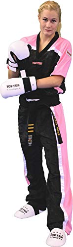 T-Shirt mit V-Ausschnitt zum Kickboxen „Kickboxjacke Mesh“ - schwarz-pink, Gr. S T-Shirt mit V-Ausschnitt zum Kickboxen „Kickboxjacke Mesh“ - schwarz-pink, Gr. S von TOP TEN