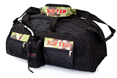 TOP TEN 80 x 40 cm Sporttasche Camouflage Set + Bauchtasche Tasche Camo Kampfsport TOP TEN 80 x 40 cm Sporttasche Camouflage Set + Bauchtasche Tasche Camo Kampfsport von TOP TEN