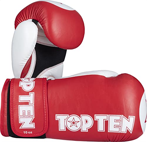 TOP TEN Boxhandschuhe „Star XLP“ - 10 oz, rot TOP TEN Boxhandschuhe „Star XLP“ - 10 oz, rot von TOP TEN