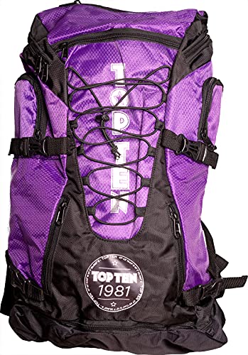 TOP TEN Rucksack „Giant“ - schwarz-lila von TOP TEN