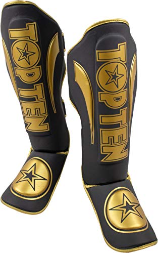TOP TEN Schienbeinschutz „Star Light“ - Gr. XL, schwarz-Gold TOP TEN Schienbeinschutz „Star Light“ - Gr. XL, schwarz-Gold von TOP TEN