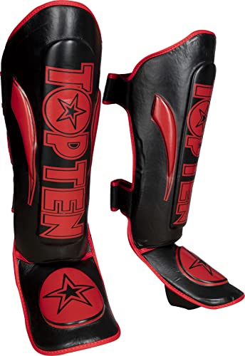 TOP TEN Schienbeinschutz „Star Light“ - Gr. XS, schwarz-rot TOP TEN Schienbeinschutz „Star Light“ - Gr. XS, schwarz-rot von TOP TEN