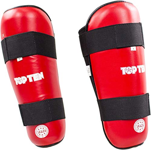 TOP TEN Schienbeinschutz „WAKO Style“ - rot, Gr. XL TOP TEN Schienbeinschutz „WAKO Style“ - rot, Gr. XL von TOP TEN