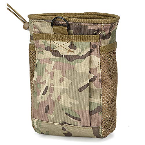 Tactical Molle Dump Pouch Multicam Mag Tactical EDC Utility Pouch Kompakt Gürteltasche für Camping Reisen Sport von TopTie