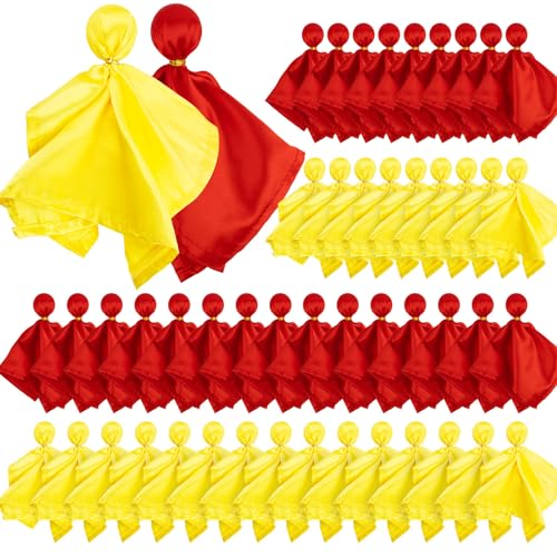 TopTie 50 Stück Fußball-Schiedsrichter-Strafflagge, gelbe und rote Herausforderungsflaggen, Sport-Wurfflaggen für Partyzubehör, Sortiert von TopTie