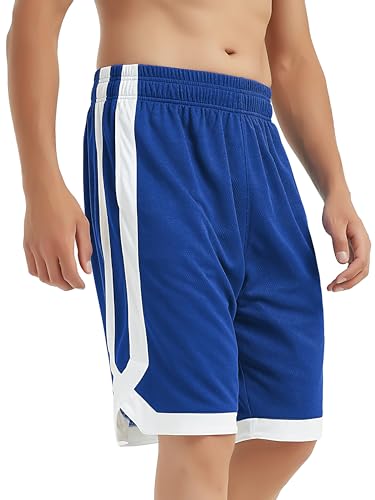 TopTie Herren Sport Shorts, Basketball Trainingsshorts Kurze Sporthose mit Taschen-Marineblau-M TopTie Herren Sport Shorts, Basketball Trainingsshorts Kurze Sporthose mit Taschen-Marineblau-M von TopTie