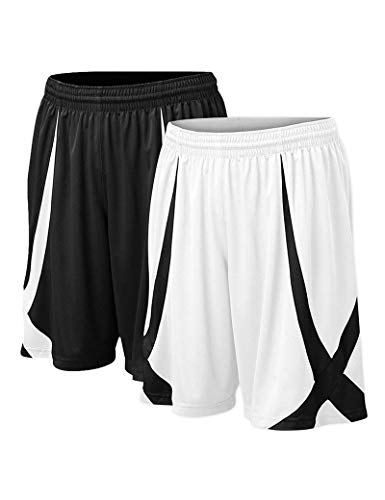 Herren Sport Shorts, Basketball Trainingsshorts Kurze Sporthose ohne Taschen von TopTie
