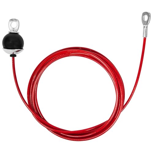 Topfinder Gym Kabel Draht, Kabelzug Latzug Seil Stahlseil Fitnessgerät Umlenkrollen für Seile Drahtseil Fitness (1,5m) von Topfinder