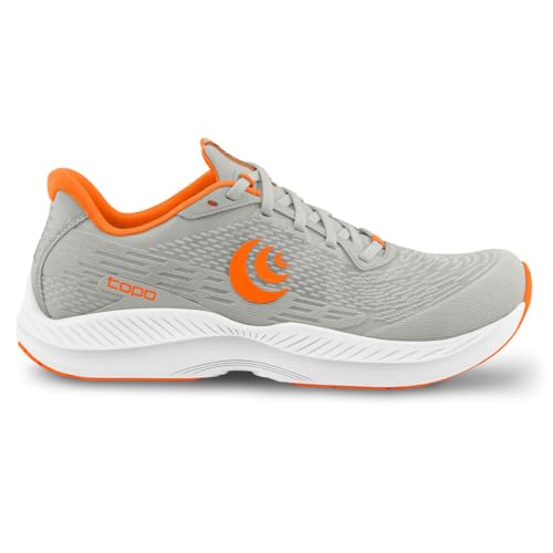 Topo Athletic Herren FLI-Lyte 5 Laufschuhe Neutralschuh Grau - Orange von Topo Athletic