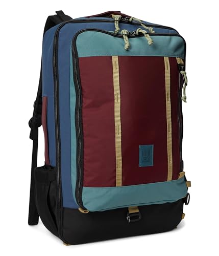 Topo Designs Global Reisetasche, Dark Denim/Burgundy 1, 40L, Dark Denim/Burgundy 1, 40L, Global Travel Bag von Topo Designs