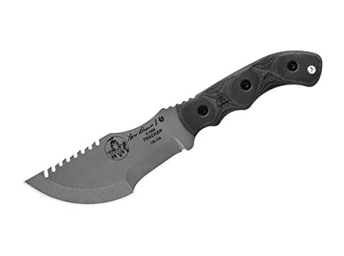 TOPS 02TP150 Unisex – Erwachsene Tom Brown Tracker 3 Fahrtenmesser, grau, 27,3 cm von Tops Knives