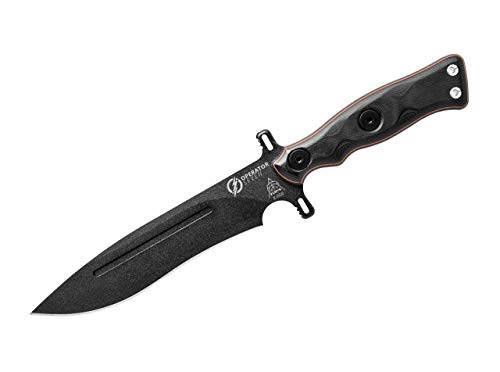 TOPS Unisex – Erwachsene Operator 7 Blackout Fahrtenmesser, schwarz, 31,8 cm von Tops Knives