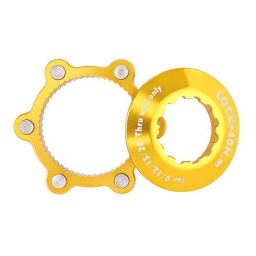 1 Set Fahrrad Center Lock Scheibenbremsscheiben Adapter Edelstahl 6 Loch Kompatible Umbau Rollstuhlbremsen, Gold 1 Set Fahrrad Center Lock Scheibenbremsscheiben Adapter Edelstahl 6 Loch Kompatible Umbau Rollstuhlbremsen, Gold von Topsevie