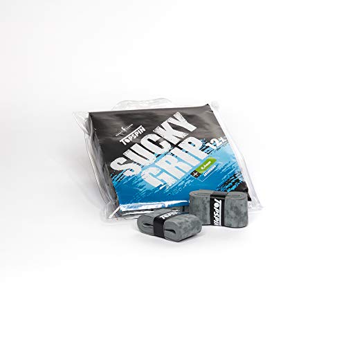 Topspin Sucky Grip 12er 0,6mm - Overgrip Griffband für Tennisschläger - grau Topspin Sucky Grip 12er 0,6mm - Overgrip Griffband für Tennisschläger - grau von Topspin
