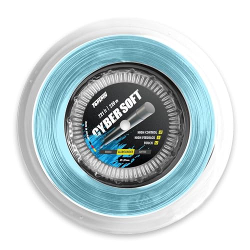 Topspin Tennissaite Cyber Soft - 220m 'Everybody´s Darling' Tennis-Saite für exzellente Kontrolle, Saitenstärke:1.30 mm Topspin Tennissaite Cyber Soft - 220m 'Everybody´s Darling' Tennis-Saite für exzellente Kontrolle, Saitenstärke:1.30 mm von Topspin