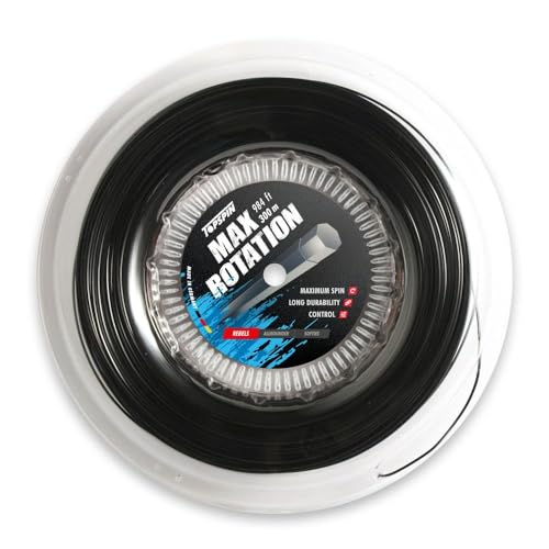 Topspin Tennissaite Max Rotation - 300m 'The Flying High' Tennis-Saite für Hohes Spin-Potenzial, Saitenstärke:1.31 mm Topspin Tennissaite Max Rotation - 300m 'The Flying High' Tennis-Saite für Hohes Spin-Potenzial, Saitenstärke:1.31 mm von Topspin