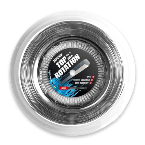 Topspin Tennissaite Top Rotation - 300m 'Unyielding Killer' Tennis-Saite für Spin und Power, Saitenstärke:1.26 mm Topspin Tennissaite Top Rotation - 300m 'Unyielding Killer' Tennis-Saite für Spin und Power, Saitenstärke:1.26 mm von Topspin