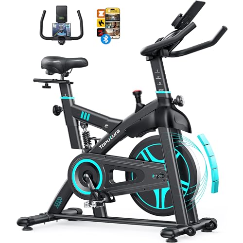 2025 Heimtrainer Fahrrad mit APP und Federstoßdämpfung, Bis 160KG Ergometer Heimtrainer, Leises Spinning Bike Indoor mit Einstellbar Widerstand, Fitnessbike mit LCD Display und Bequemes Sitz 2025 Heimtrainer Fahrrad mit APP und Federstoßdämpfung, Bis 160KG Ergometer Heimtrainer, Leises Spinning Bike Indoor mit Einstellbar Widerstand, Fitnessbike mit LCD Display und Bequemes Sitz von Toputure