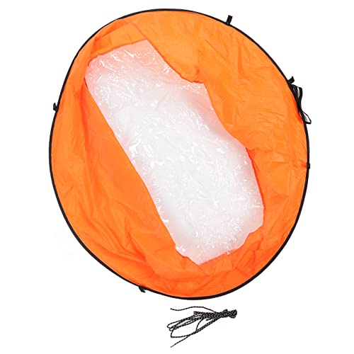 Topyond Faltbares Kajak-Windsegel für Boote, Eva-Kajaks, faltbares Kajak-Windsegel, tragbares Downwind-Wind-Paddelsegel für Outdoor-Sport, Orange zum Surfen, Bootfahren, Kajak (Orange) von Topyond