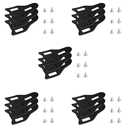 Toranysadecegumy 5Satz Rennrad-Schloss-Pedalscheiben, Fahrradschuh, Selbstverriegelnd, Verstellbar, Fahrradschloss, Pedalklampe, Dichtung, Fahrradpedale von Toranysadecegumy