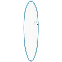 Torq Epoxy TET Funboard 7'2 Surfboard blue pinline von Torq