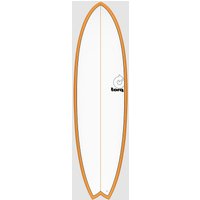 Torq Epoxy Tet Mod Fish Orangerail Surfboard orange von Torq