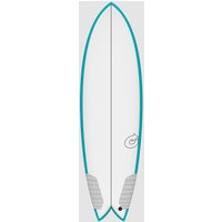 Torq Tec Twin Fish Rail 6'0 Surfboard turquoise von Torq