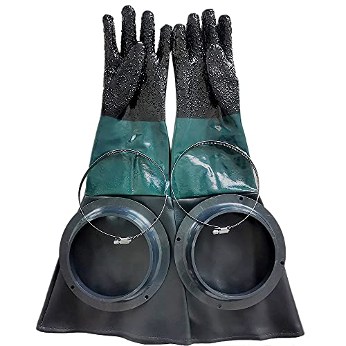 Torribaly Sandstrahl Handschuhe Sandstrahler Teile 60Cm mit O Ringen für Sandstrahl Kabine Torribaly Sandstrahl Handschuhe Sandstrahler Teile 60Cm mit O Ringen für Sandstrahl Kabine von Torribaly
