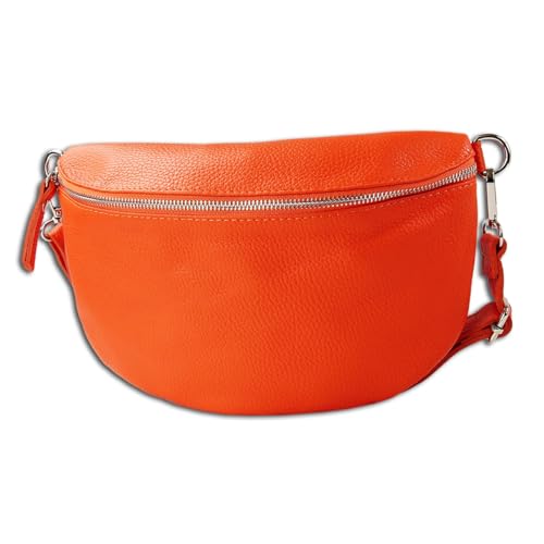 Toscanto Damen Gürteltasche Leder Tasche orange OTT825BO Leder Gürteltasche von Toscanto