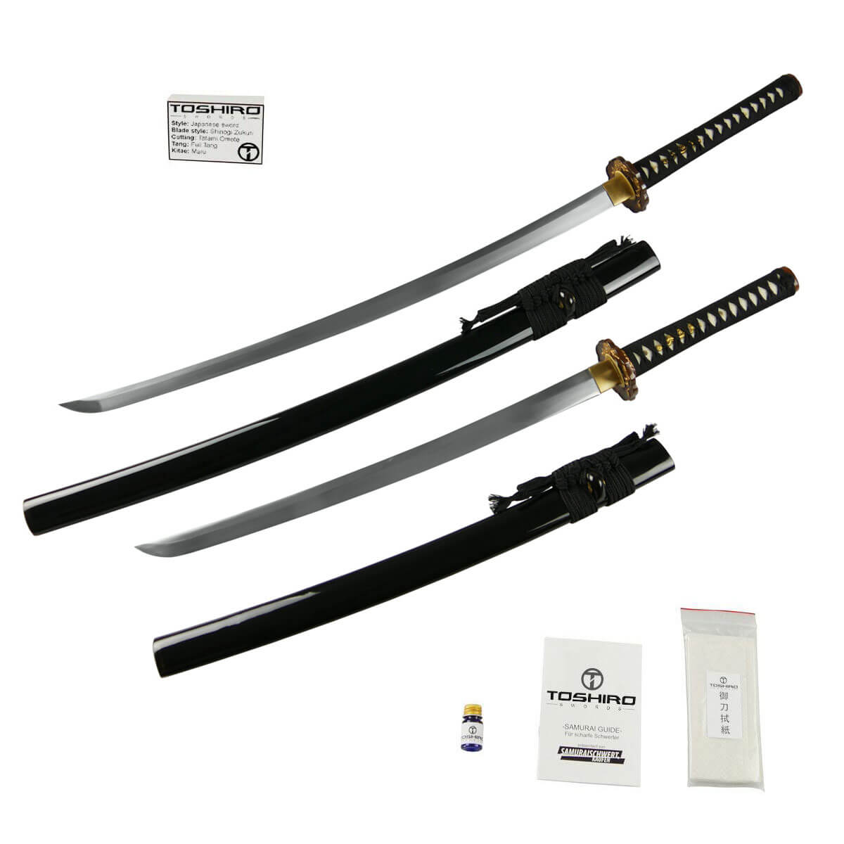 Katana Wakizashi Schwertpaar Daisho Kuro Tatsu Katana Wakizashi Schwertpaar Daisho Kuro Tatsu von Toshiro Swords