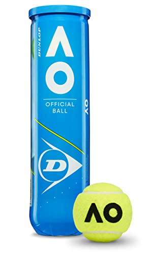 Tosol Dunlop Tennisbälle 4 x 4TIN Australian Open AO Tennisball offizielle Spielbälle Wettkampfball inkl Motivations-Beileger (Australien Open) von Tosol