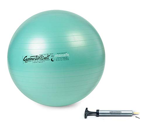 Tosol Pezzi Ball Maxafe 65 cm grün Gymnastikball Sitzball mit Pezziball Pumpe inkl Beileger von Tosol