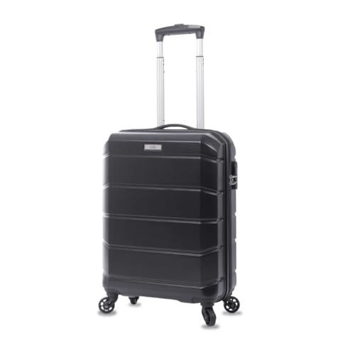 TOTTO - Kabinentrolley, Modell Rayatta, 38,5 x 57 x 20,5 cm, Fassungsvermögen 36 l, hohe Schlagfestigkeit, 360-Grad-Räder, Teleskopgriff, interne Gurte, 3-stelliges Schloss, Schwarz TOTTO - Kabinentrolley, Modell Rayatta, 38,5 x 57 x 20,5 cm, Fassungsvermögen 36 l, hohe Schlagfestigkeit, 360-Grad-Räder, Teleskopgriff, interne Gurte, 3-stelliges Schloss, Schwarz von Totto