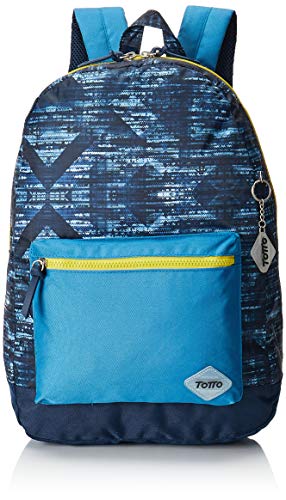 TOTTO Vetus Uni-Rucksack für Erwachsene, blau, L, Blau, Jugenddruck TOTTO Vetus Uni-Rucksack für Erwachsene, blau, L, Blau, Jugenddruck von Totto