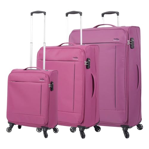 Totto Travel Lite Reisekoffer-Set, 360 ° Räder, TSA-Sicherheit, Futter aus Polyester, dunkelviolett Totto Travel Lite Reisekoffer-Set, 360 ° Räder, TSA-Sicherheit, Futter aus Polyester, dunkelviolett von Totto