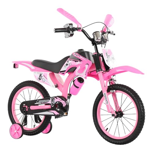 Touch of Venetian 12 Zoll / 16 Zoll Jungen Motorcross Fahrrad mit Stützrädern schwarz rot grün blau Moto Räder Kinder Fahrrad für Kinder Alter 2-9 Jahre alt Motorrad Sound Motorcross (Pink, 30,5 cm) Touch of Venetian 12 Zoll / 16 Zoll Jungen Motorcross Fahrrad mit Stützrädern schwarz rot grün blau Moto Räder Kinder Fahrrad für Kinder Alter 2-9 Jahre alt Motorrad Sound Motorcross (Pink, 30,5 cm) von Touch of Venetian