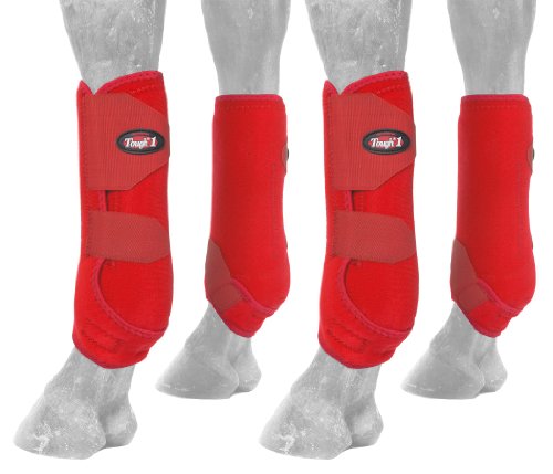 Tough 1 Extreme Sportstiefel-Set, belüftet, Rot, Größe L Tough 1 Extreme Sportstiefel-Set, belüftet, Rot, Größe L von Tough 1