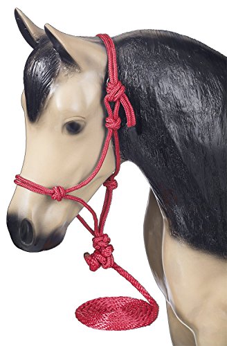 Tough 1 Miniature Poly Rope Halter with Lead, Red, Small Tough 1 Miniature Poly Rope Halter with Lead, Red, Small von Tough 1