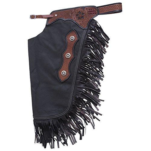 Tough 1 Premium Glatt Leder Chinks mit Korbgeflecht Filigran Braun Medium Tough 1 Premium Glatt Leder Chinks mit Korbgeflecht Filigran Braun Medium von Tough 1