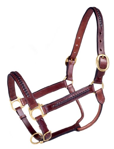 Tough 1 Royal King Lederhalfter, geflochten, Braun Tough 1 Royal King Lederhalfter, geflochten, Braun von Tough 1