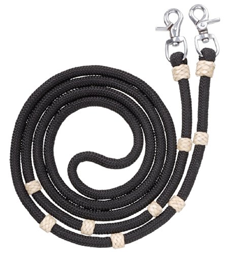 Tough 1 Royal King Zügel für Wettkampf, geflochten, schwarz Tough 1 Royal King Zügel für Wettkampf, geflochten, schwarz von Tough 1