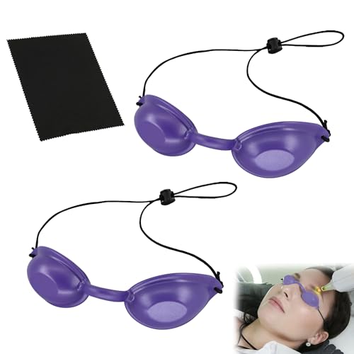 Gafas de Bronceado, Gafas de Belleza, 2 pieza Seguridad Ajustables Protección Ocular, Gafas Solarium, Gafas Seguridad Uv Solarium para Tratamiento Cosmético con Láser, Depilación IPL, Protección UV von Toulifly