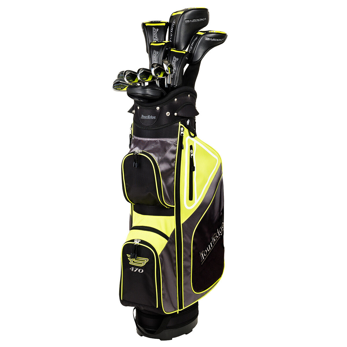 Tour Edge Mens Black and Yellow Bazooka 470 Golf Package Set, Size: Right Hand | American Golf von Tour Edge