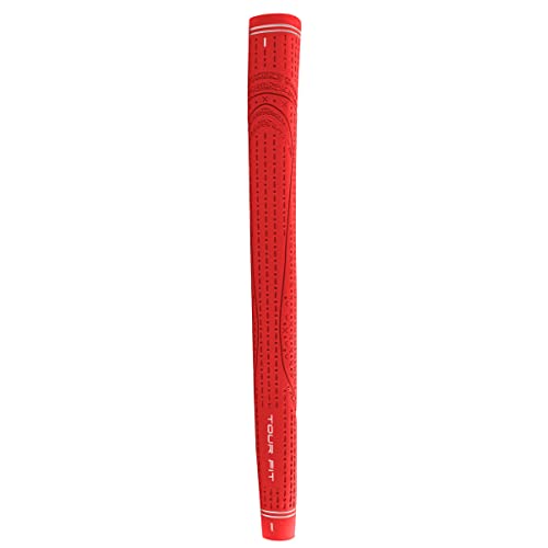 Tour Fit Golf Putter Grip Herren Standard Golf Pistole Putter Grip Gummigriff Rot von Tour Fit